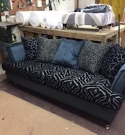 upholstery with animal print