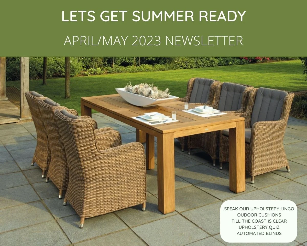 Outdoor furniture with cushions