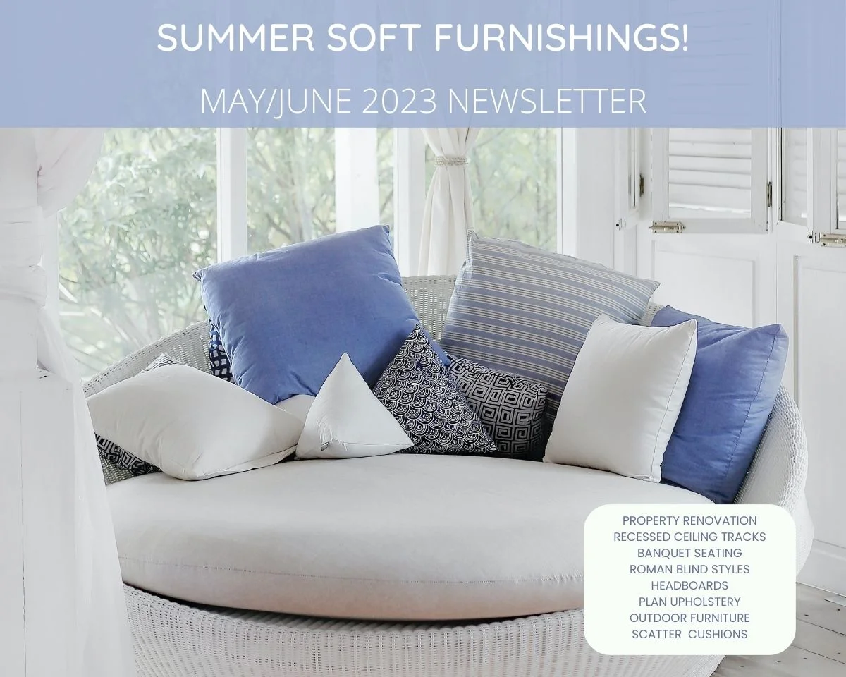 Love seat with scatter cushions
