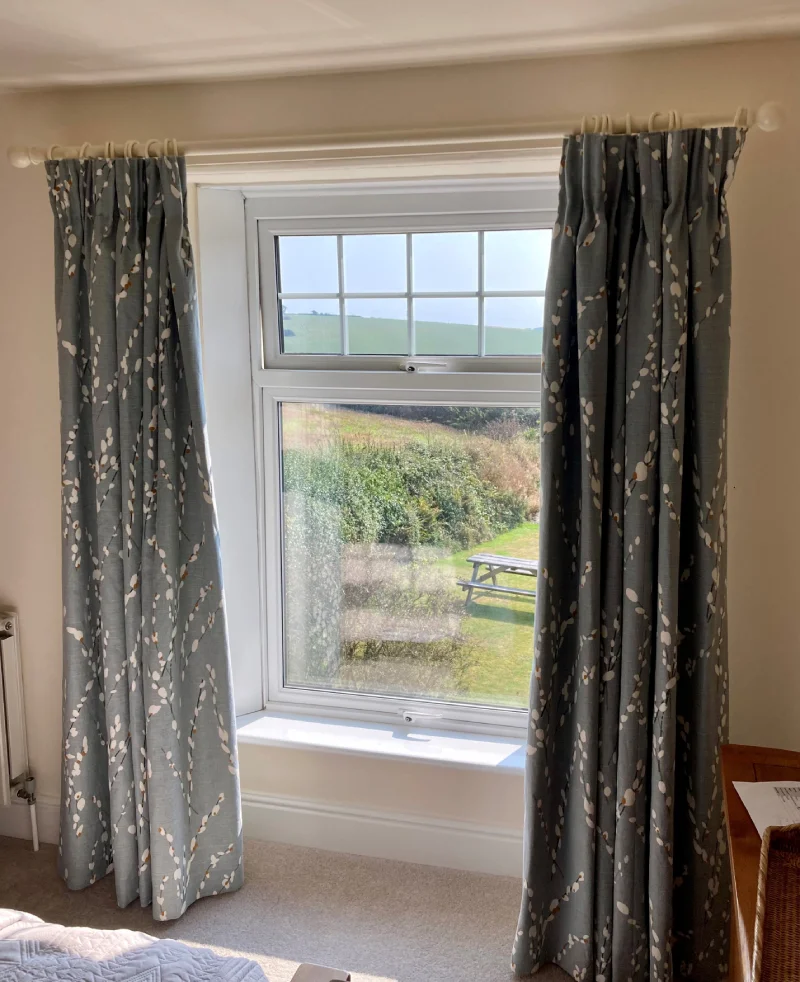 Pencil pleat curtains