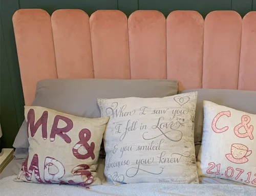 Pink Padded Headboard