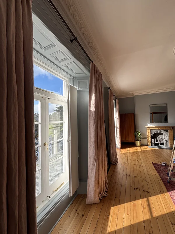 Katie Fazal 2 Floor to ceiling curtains