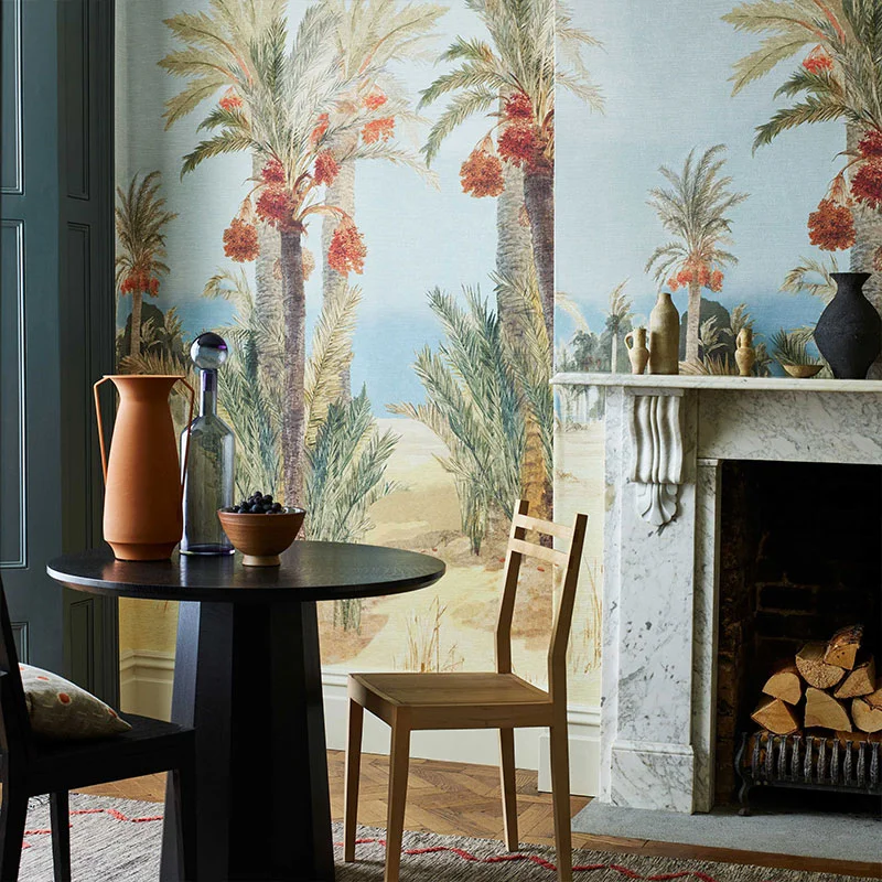 1838 Wallcoverings V&A Decorative Papers II Date Palm Mural Sand - Image 2