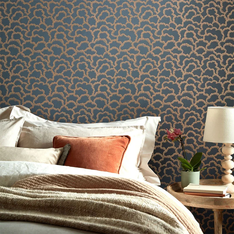 1838 Wallcoverings V&A Decorative Papers III Stratus Future Dusk - Image 2